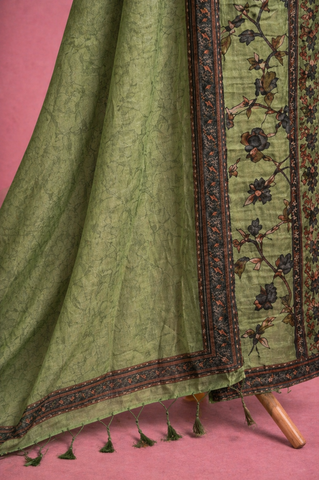 LIGHT GREEN LINEN UNSTICHED SUIT SET