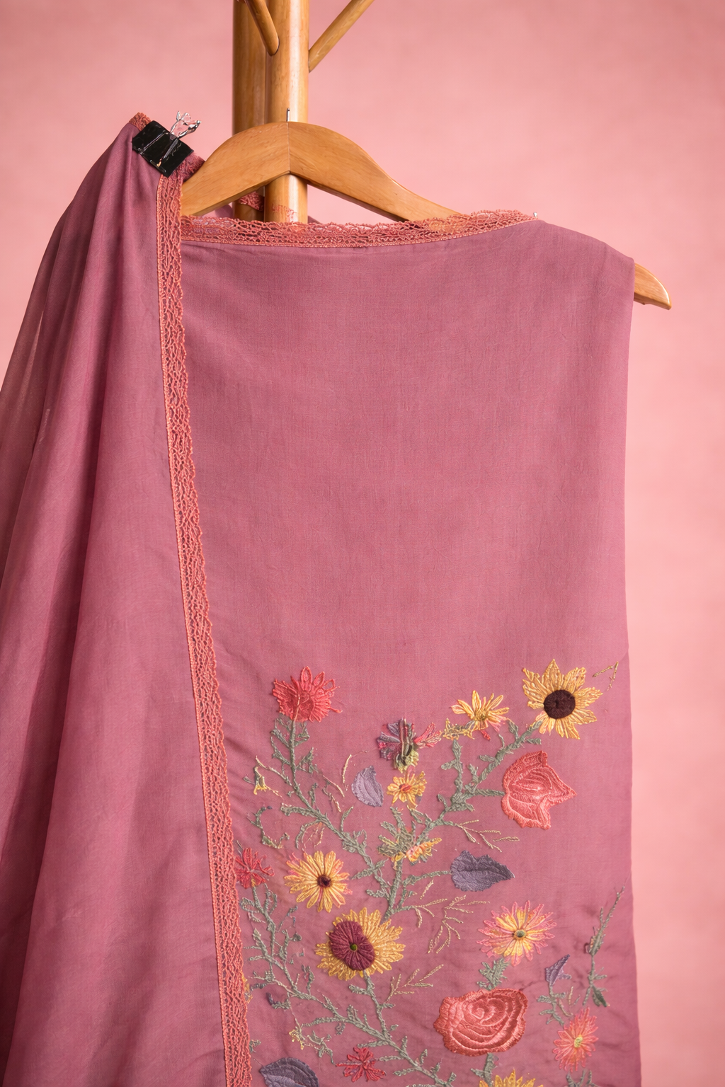 MAJENTA UNSTICHED SUIT SET